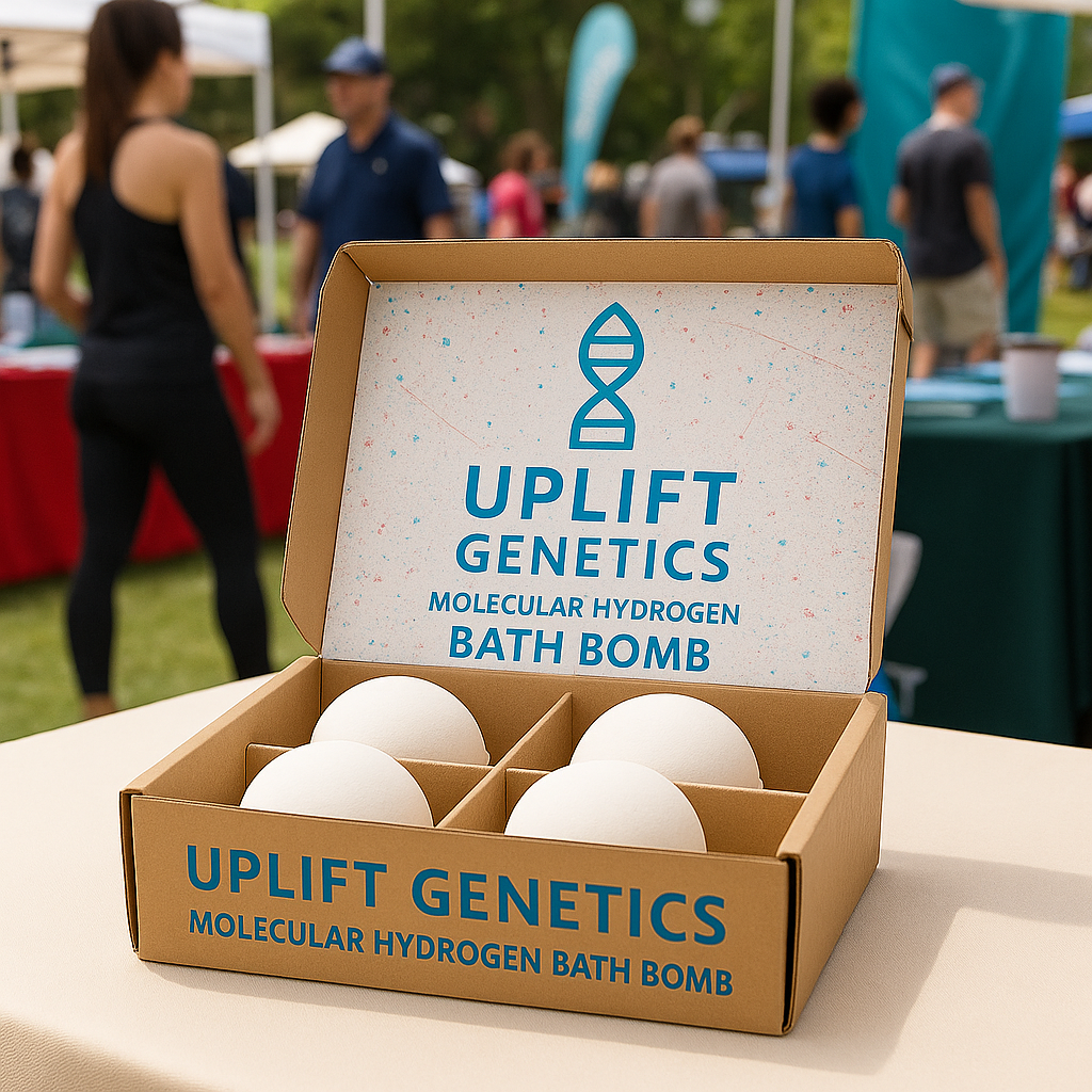 Hydrogen Bath Bomb – Monthly Subscription (4-Pack, Eucalyptus)